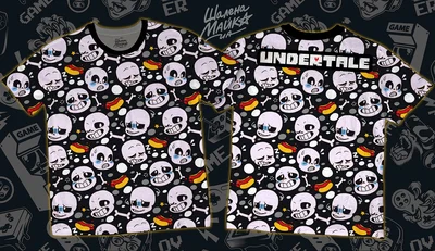 Футболки с полной запечаткой: undertale (2)